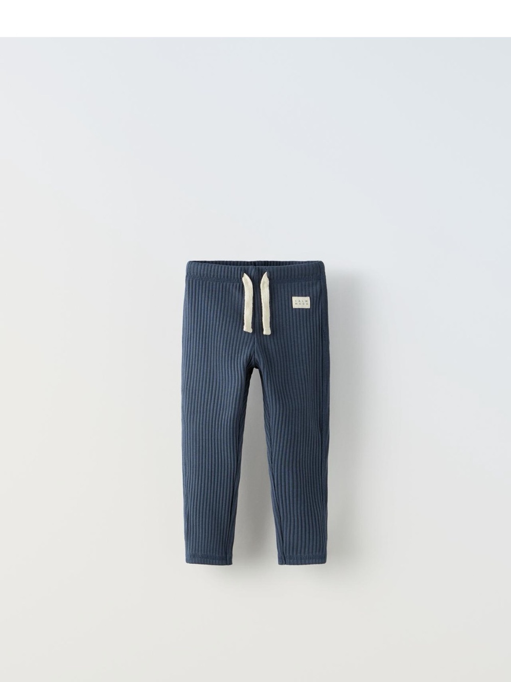 Zara Navy Calm Mood Ribbed Kids Leggings